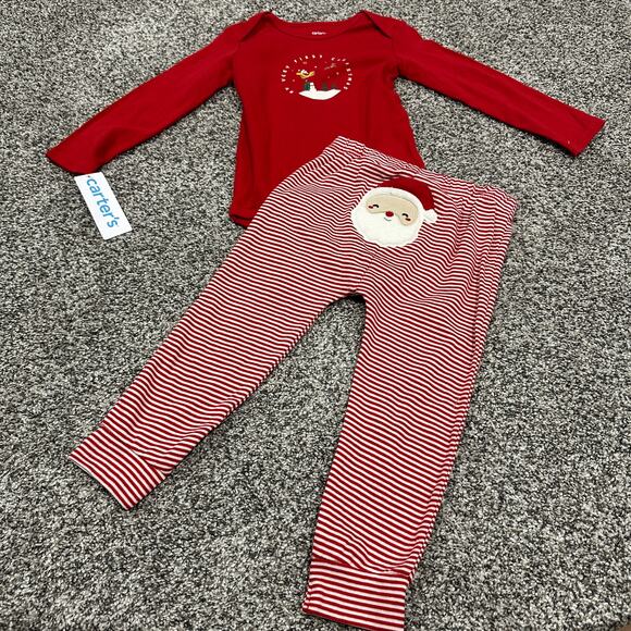 New with tags! Carter's My Very First Christmas 2 piece Set, Santa, 24 months - Picture 1 of 8